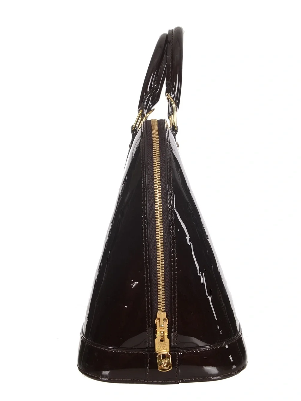 ♥️Louis Vuitton Black Alma PM red leather shoulder bag♥️